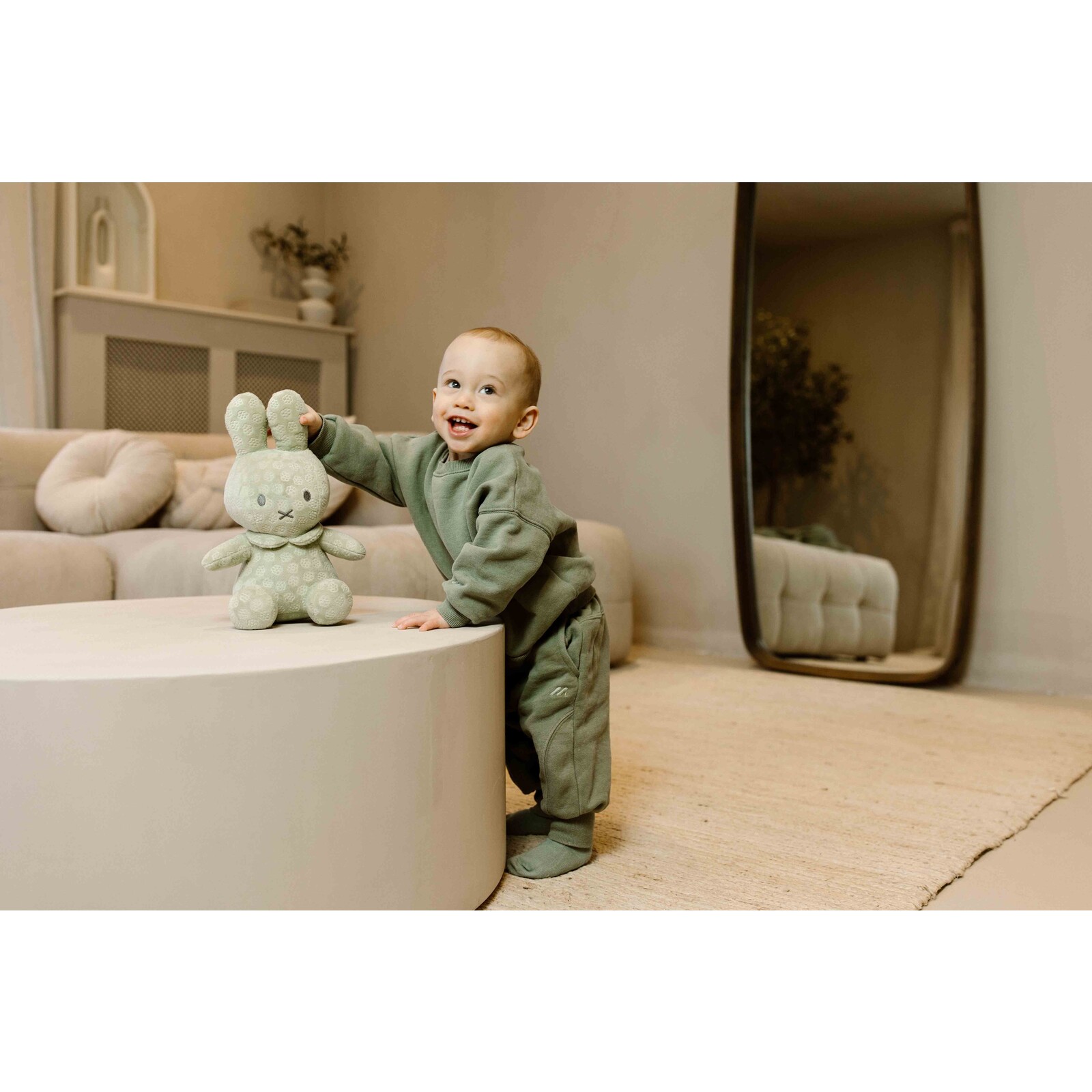 Miffy cuddly toy 30cm green flower