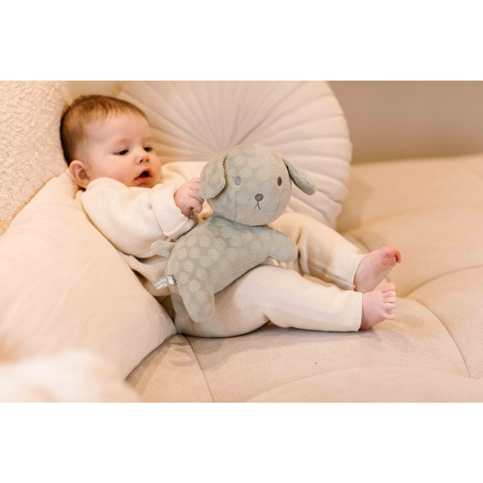 Snuffie 25cm green flower