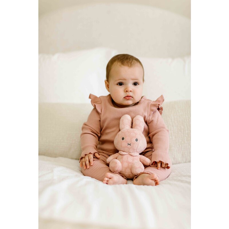 Nijntje knuffel 20cm pink flower