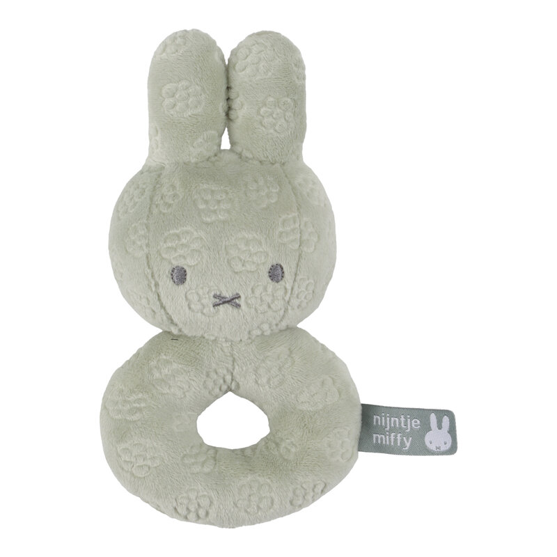 Miffy rattle green flower