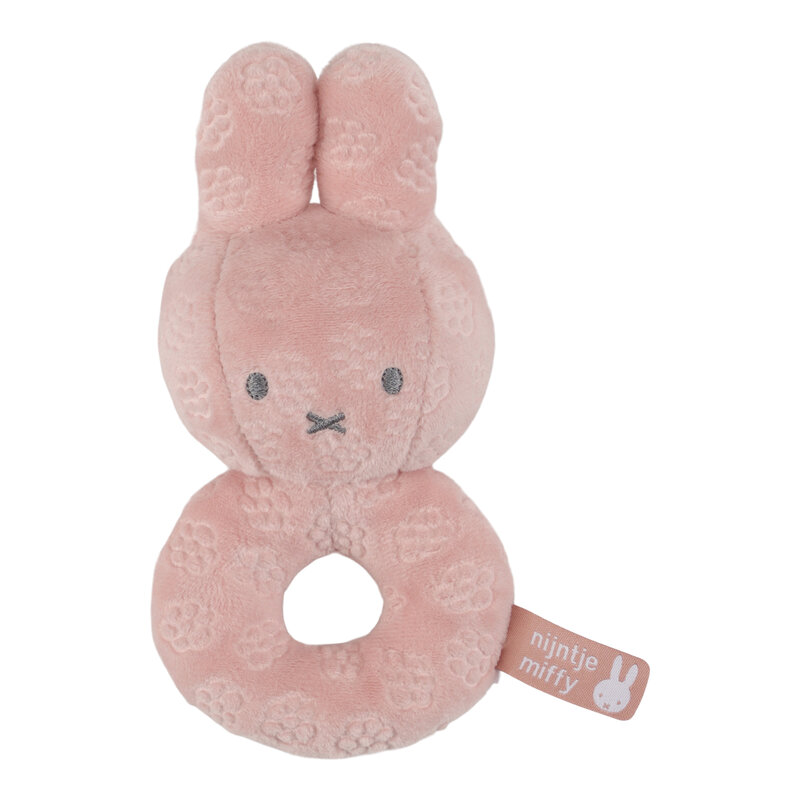 Miffy rattle pink flower
