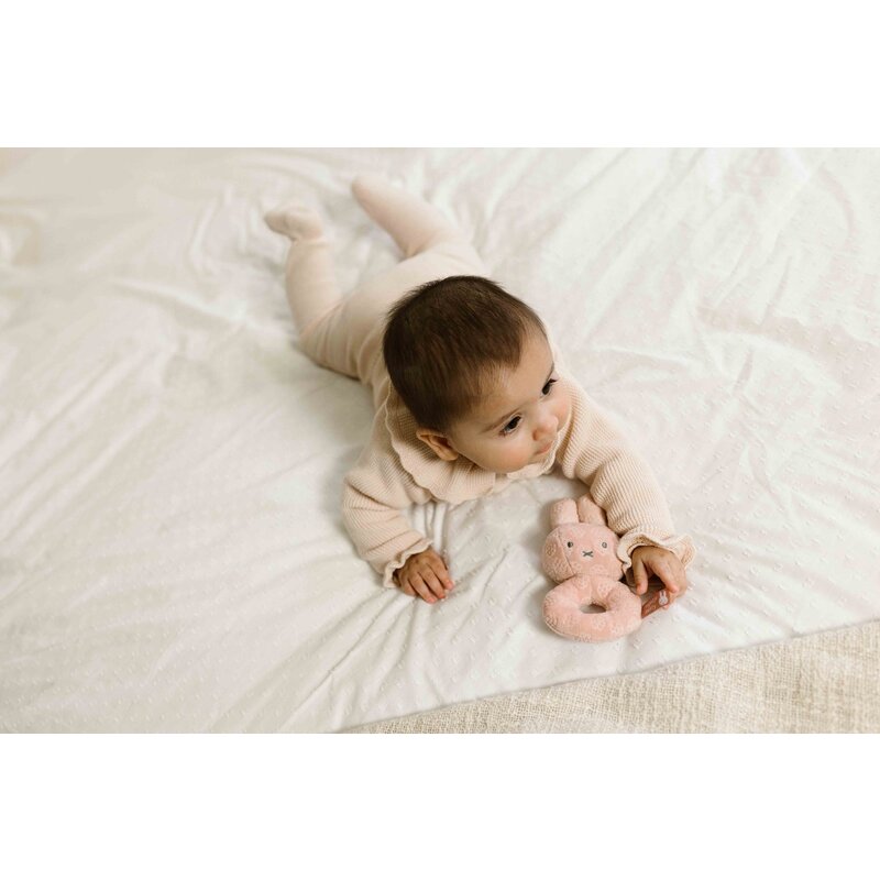 Miffy rattle pink flower