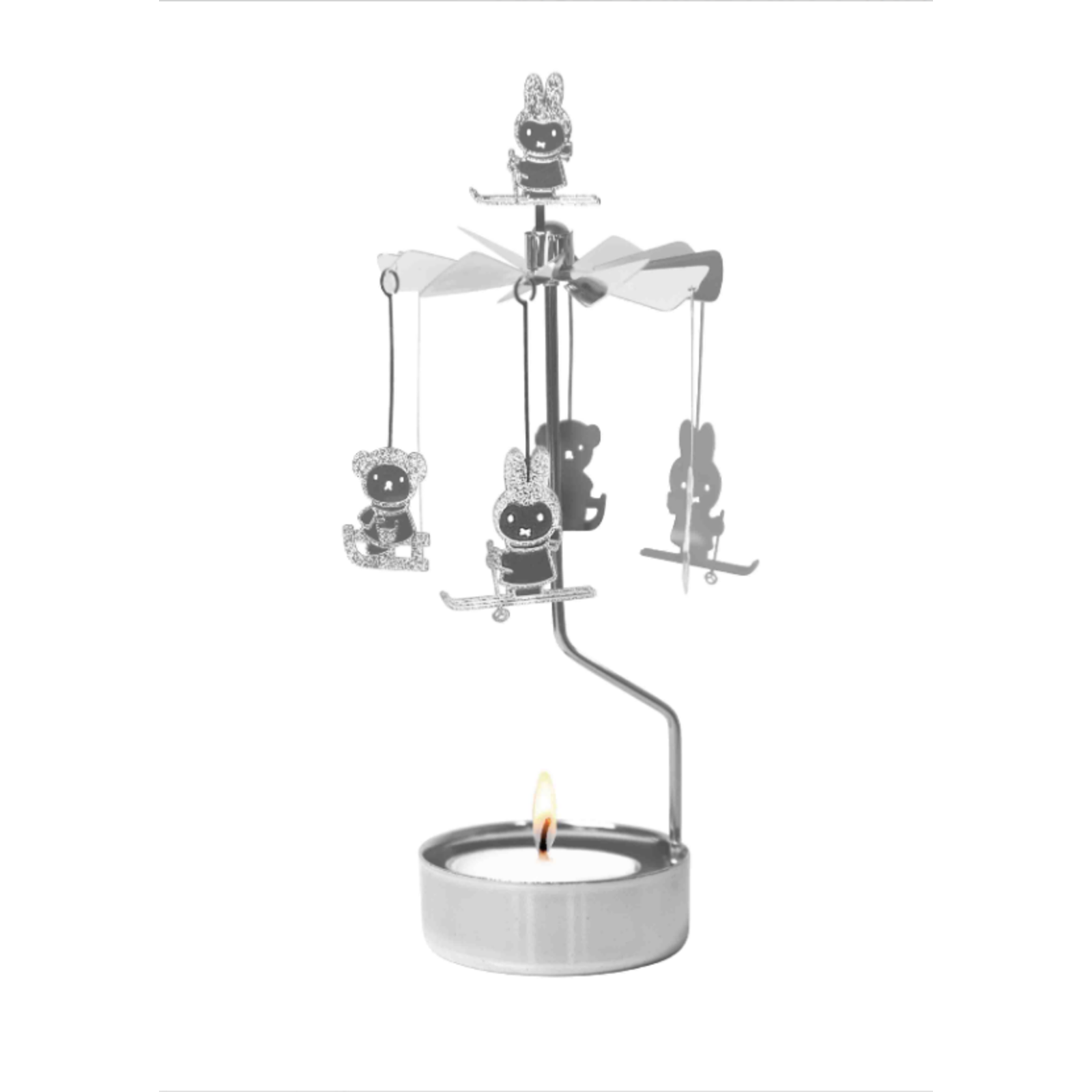 Drehkerzenhalter Miffy Winter