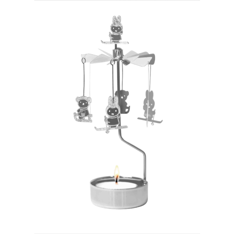 Drehkerzenhalter Miffy Winter