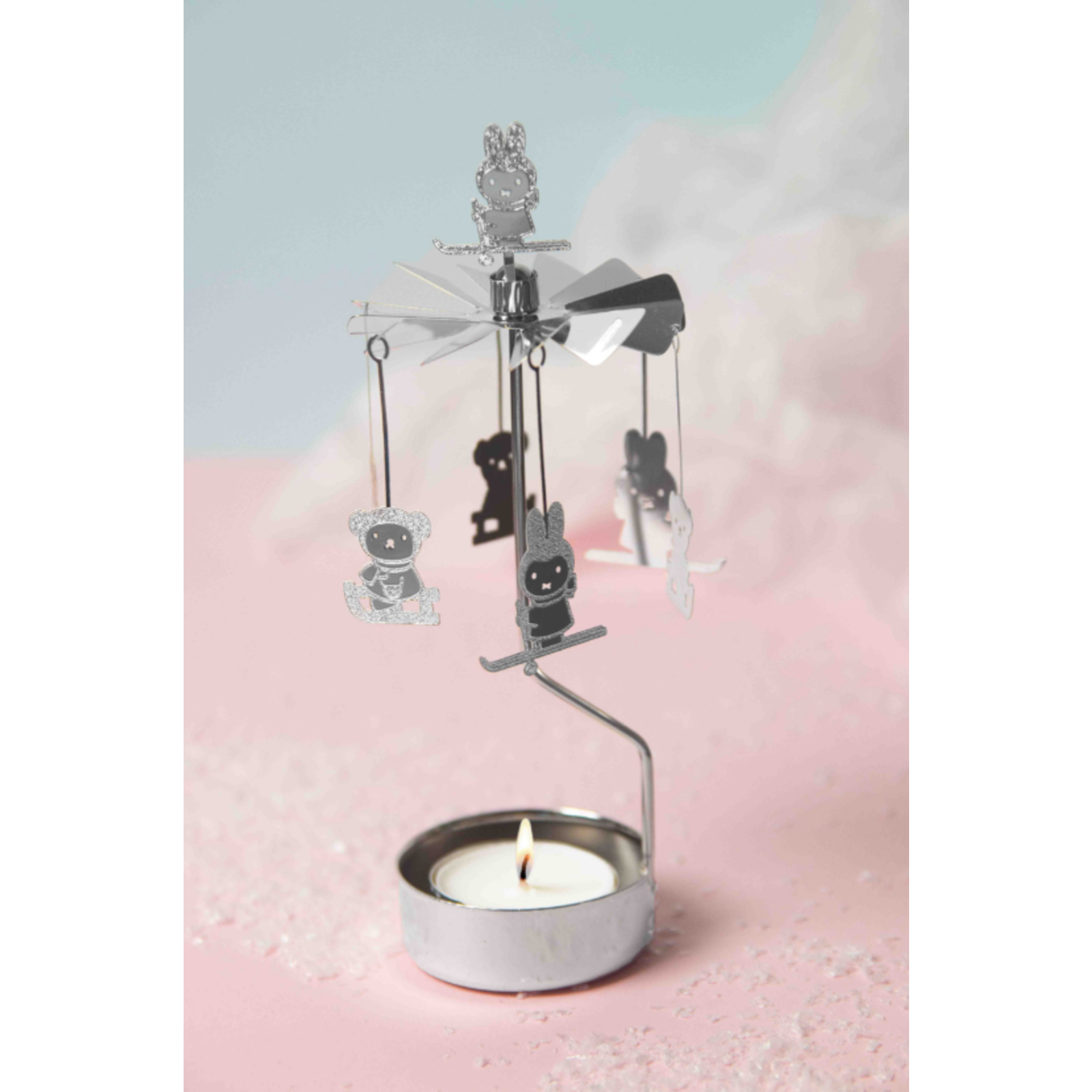 Drehkerzenhalter Miffy Winter