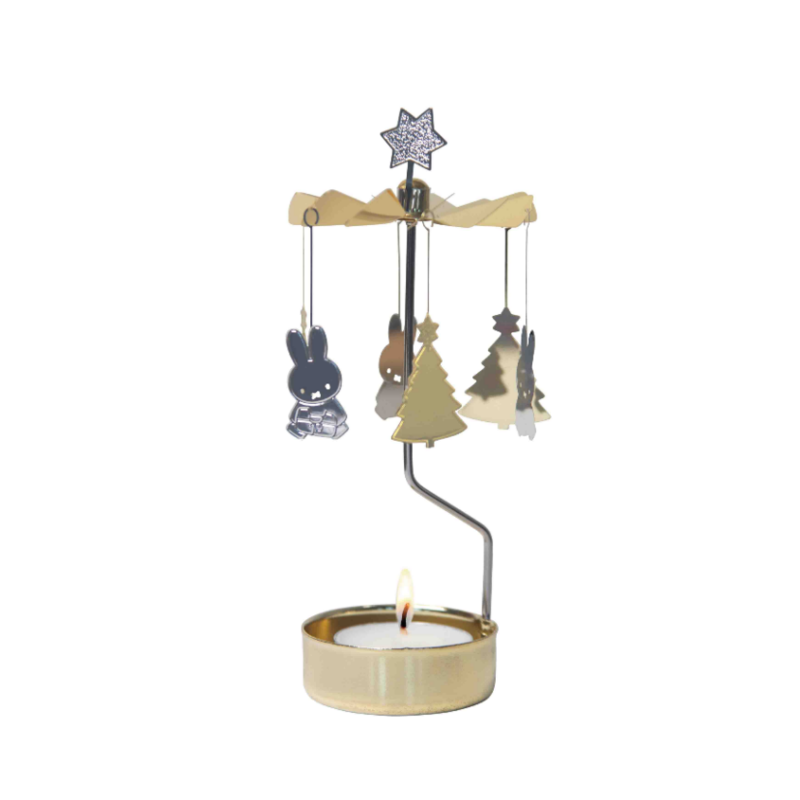Rotary candle holder nijntje kerst