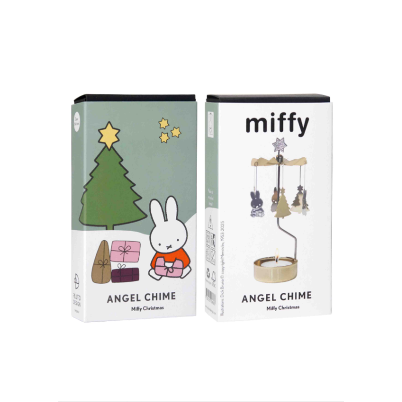 Nijntje kerst roterende waxinelichthouder