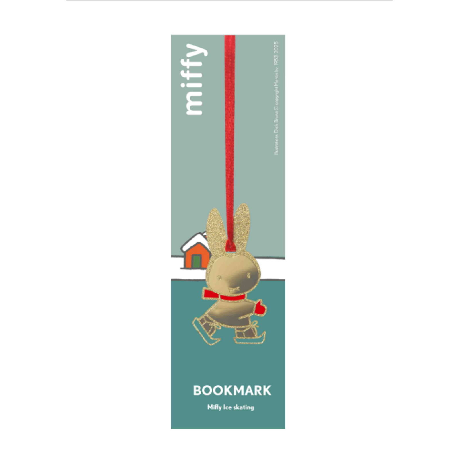 Bookmark Miffy ice skating