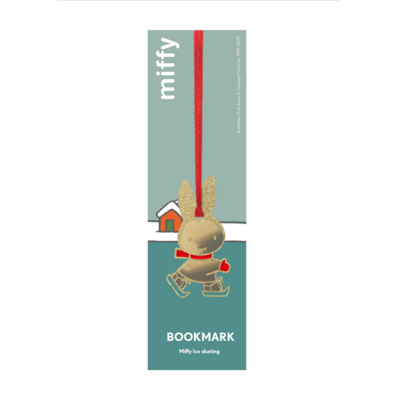 Lesezeichen Miffy beim Skaten