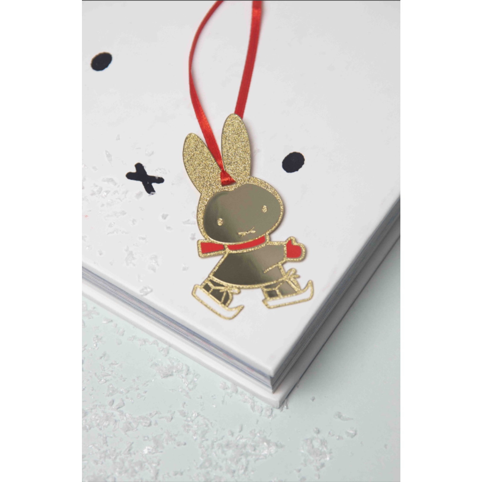 Lesezeichen Miffy beim Skaten