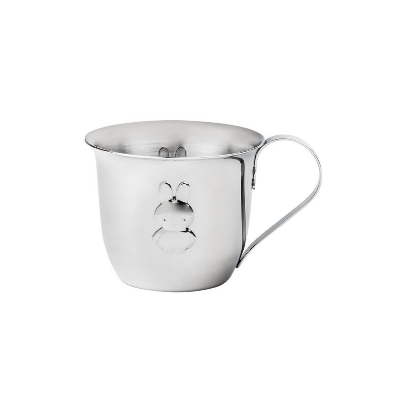 Children's cup and plate Nijn set - stainless steel