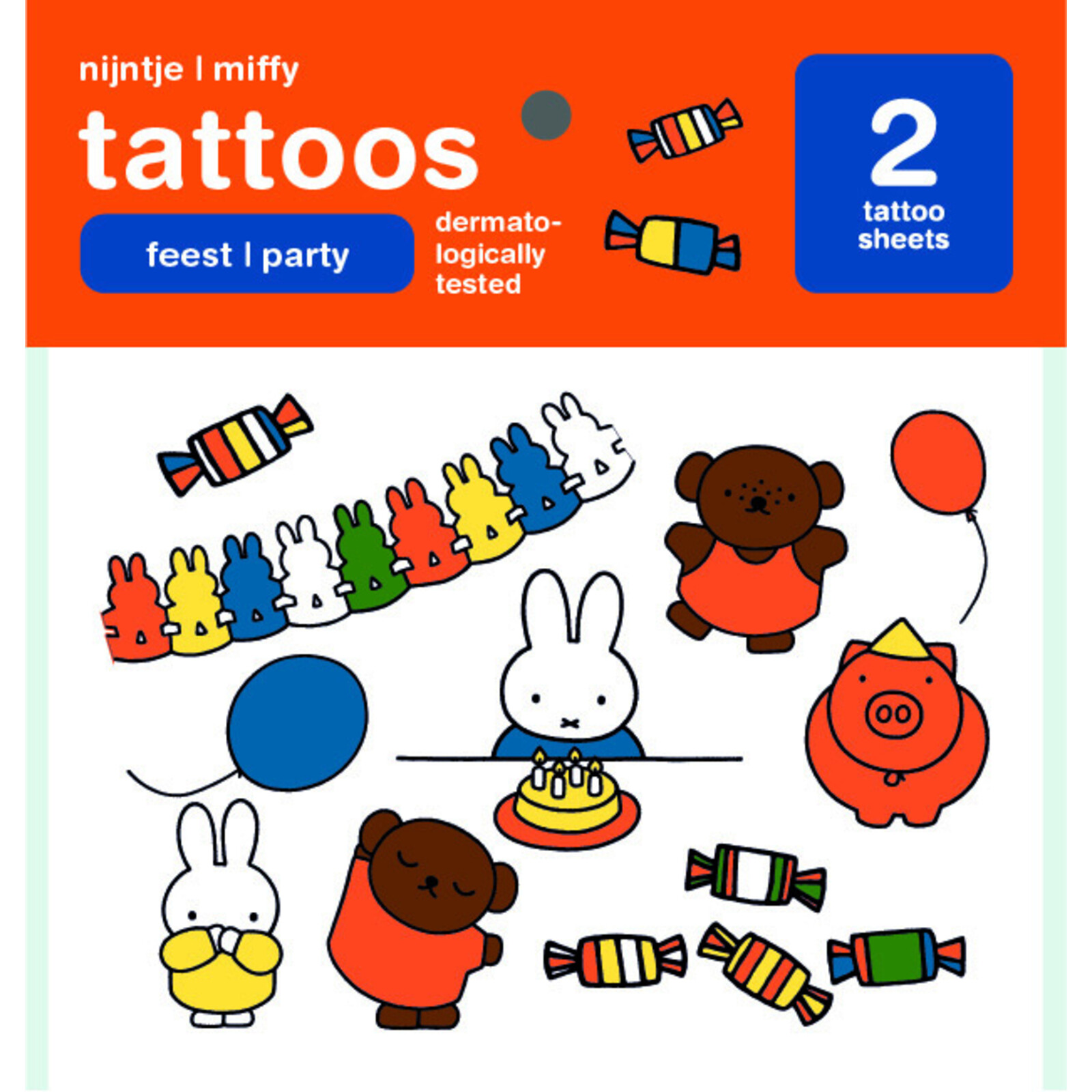 nijntje tattoos party