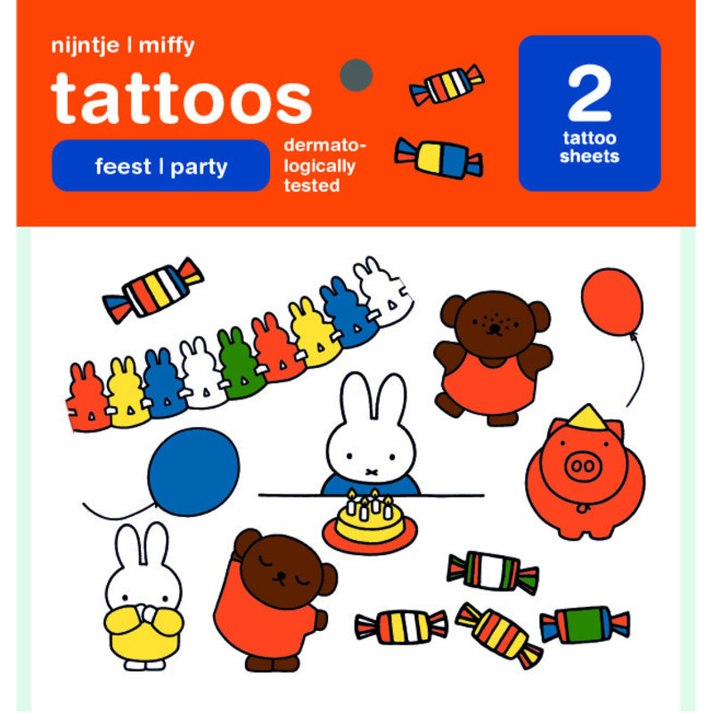 nijntje tattoos party