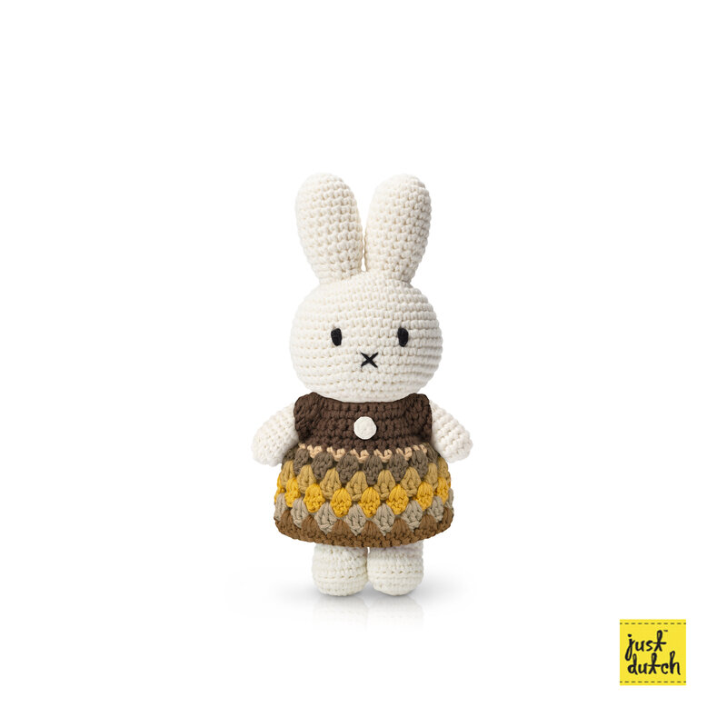 Miffy handgefertigt und ihr natürliches Regenbogenkleid