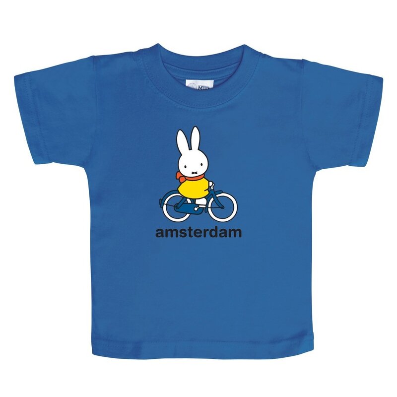 t-shirt miffy cycles amsterdam blue size XS