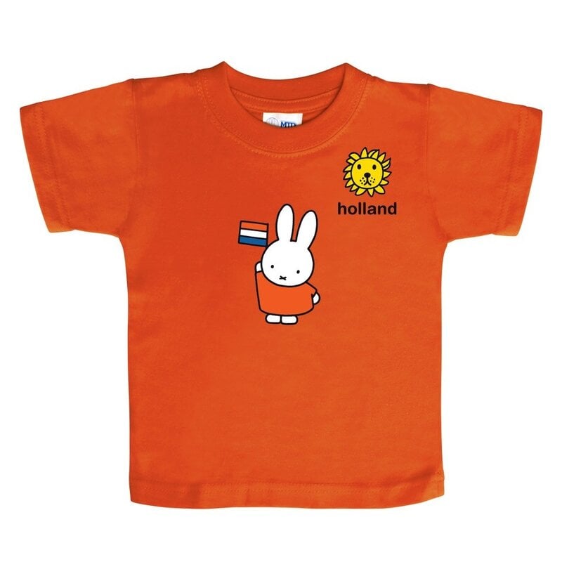 t-shirt miffy go holland red size 134-146