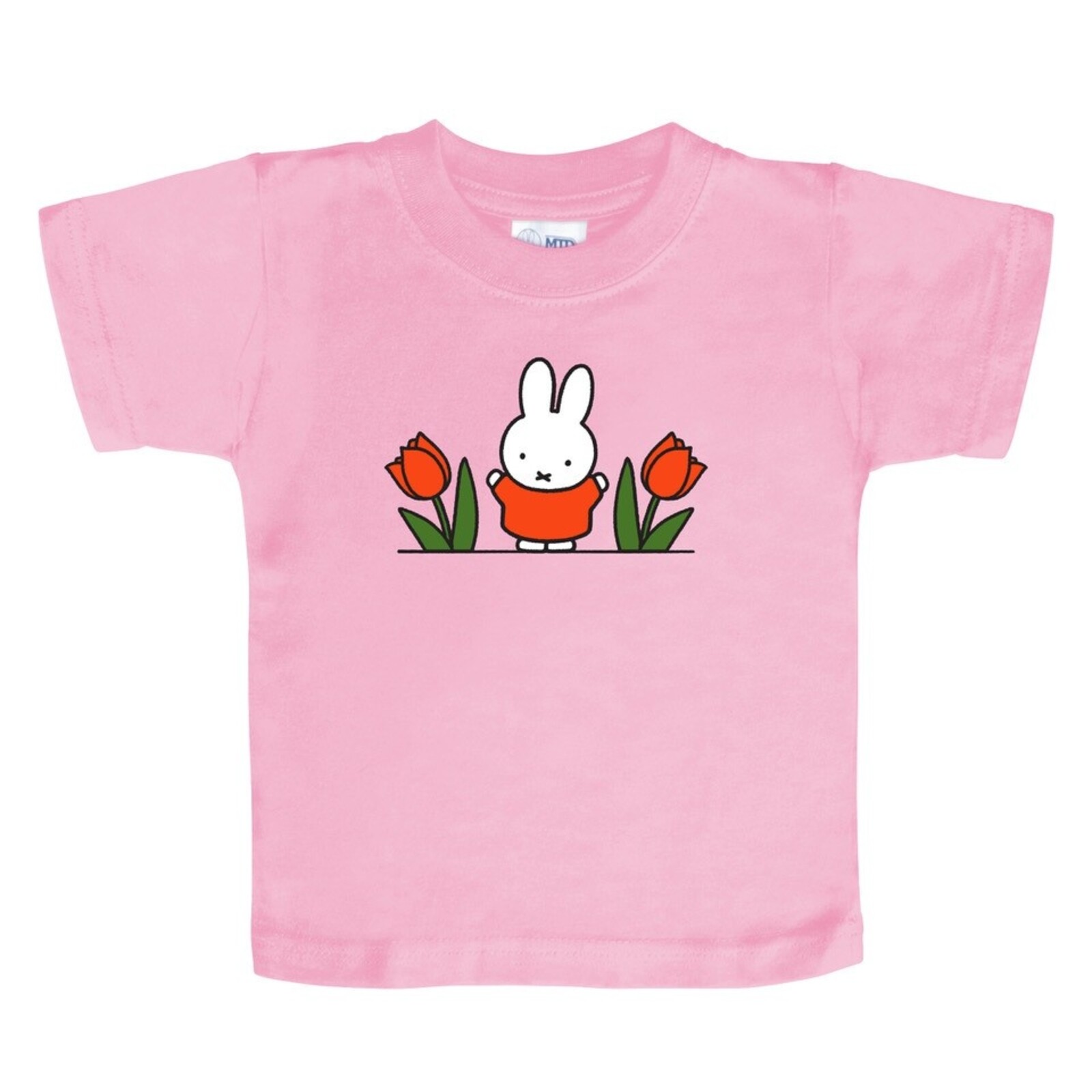 t-shirt miffy tulips pink size 110-116