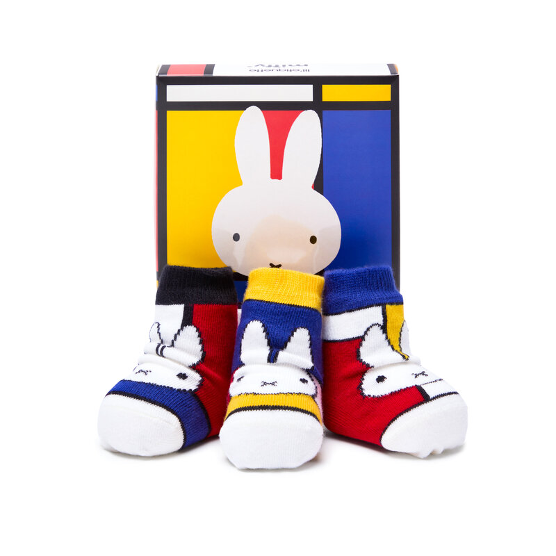 baby socks miffy mondrian box