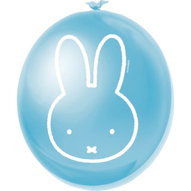 Balloons Miffy blue 30cm 6 pieces
