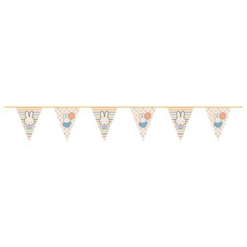 Miffy bunting stripe/dot