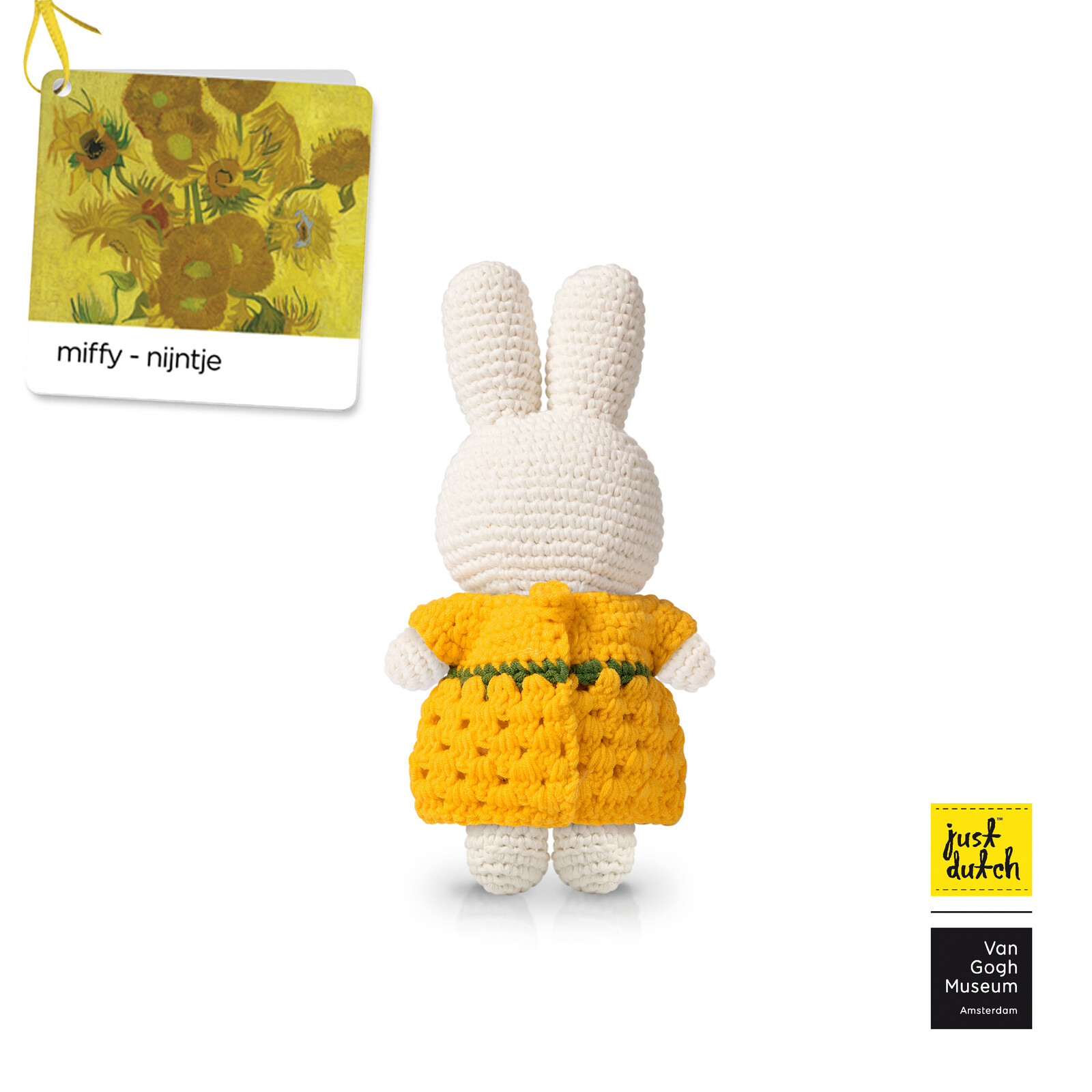 JUDPROMO nijntje handmade en haar nieuwe van gogh zonnebloem jurk