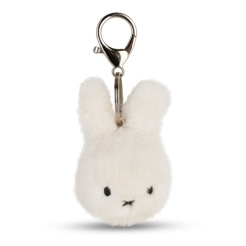 Miffy ECO Flauschiger Schlüsselanhänger – 8 cm – Cremeweiß