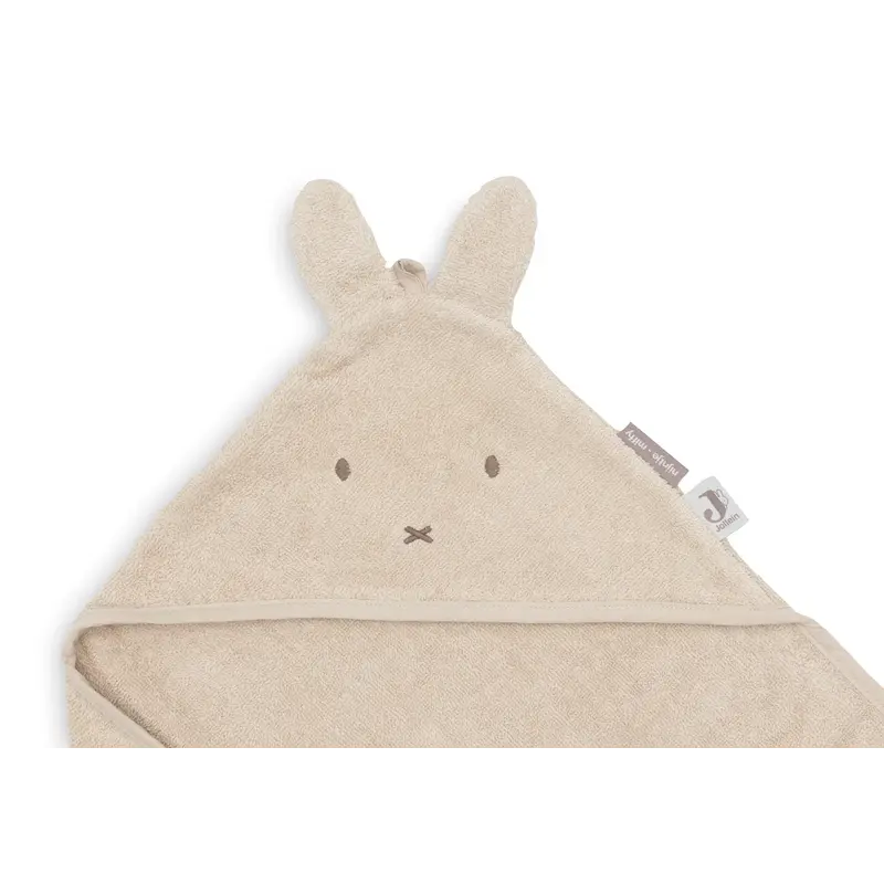 Bath cape terry cloth 75x75cm Miffy - Warm Sand