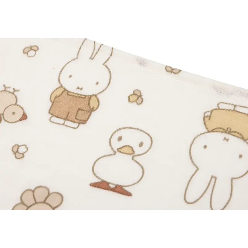 Hydrofiele Doek Small 70x70cm - Miffy Family Farm - 3 Stuks
