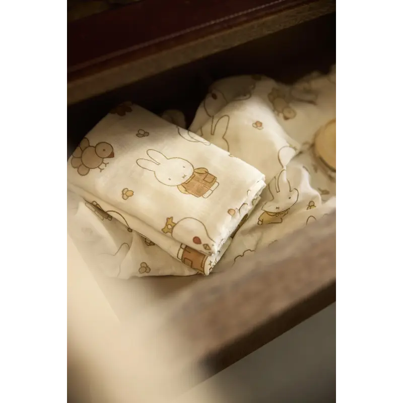 Hydrophiles Reinigungstuch, klein, 70 x 70 cm – Miffy Family Farm – 3er-Pack