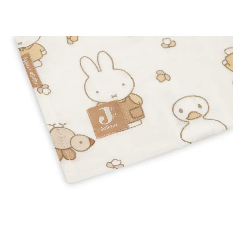 Hydrophiles Tuch, groß, 115 x 115 cm – Miffy Family Farm – 2er-Pack