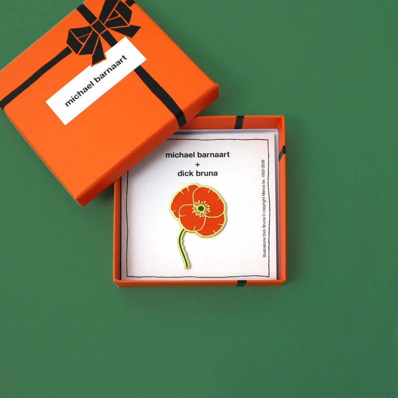 brooch Dick Bruna Poppy