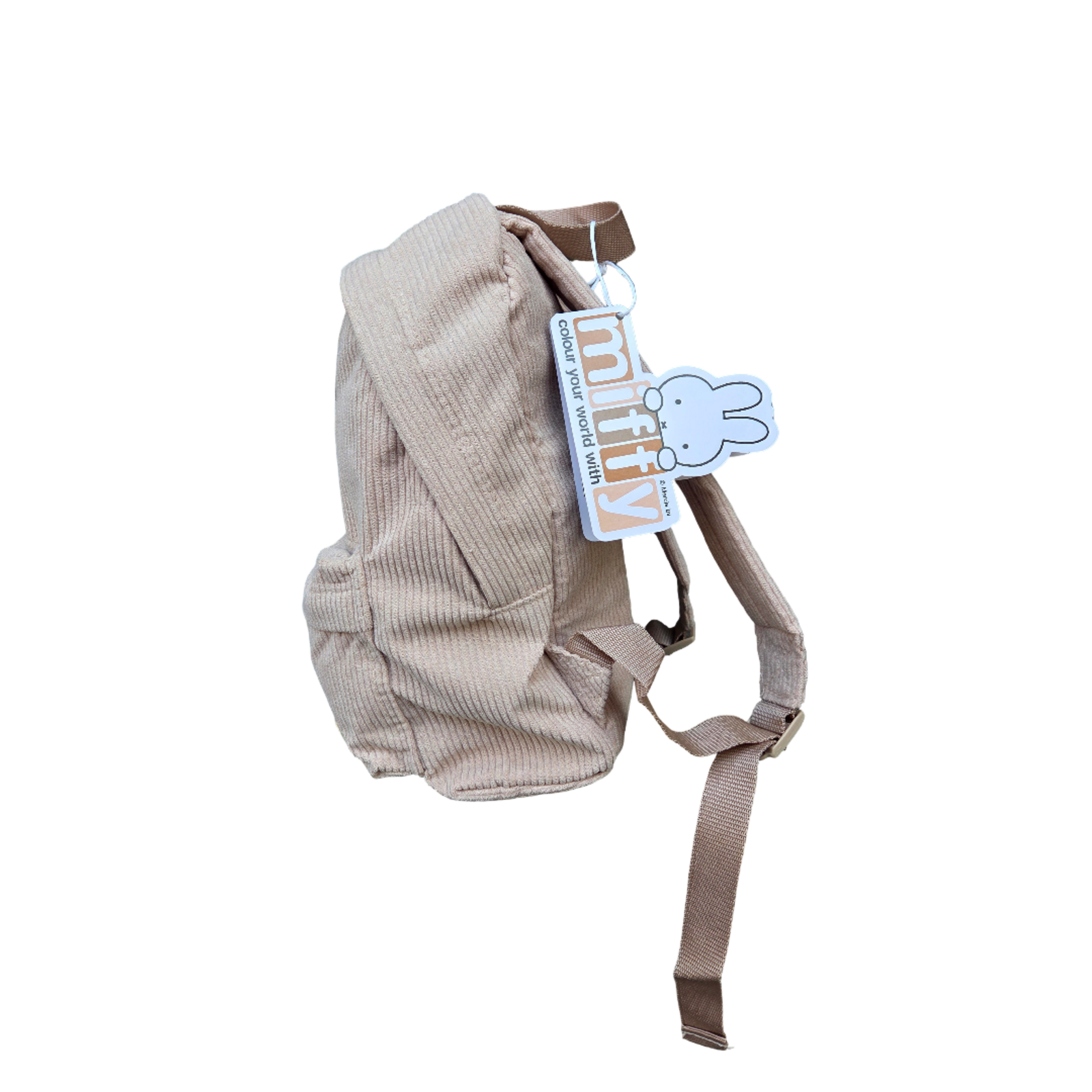 Backpack Miffy kind gestures beige with pink glow