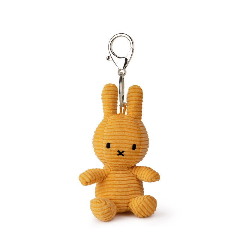 Miffy Keychain ECO Corduroy Yellow - 10 cm - 4"nw