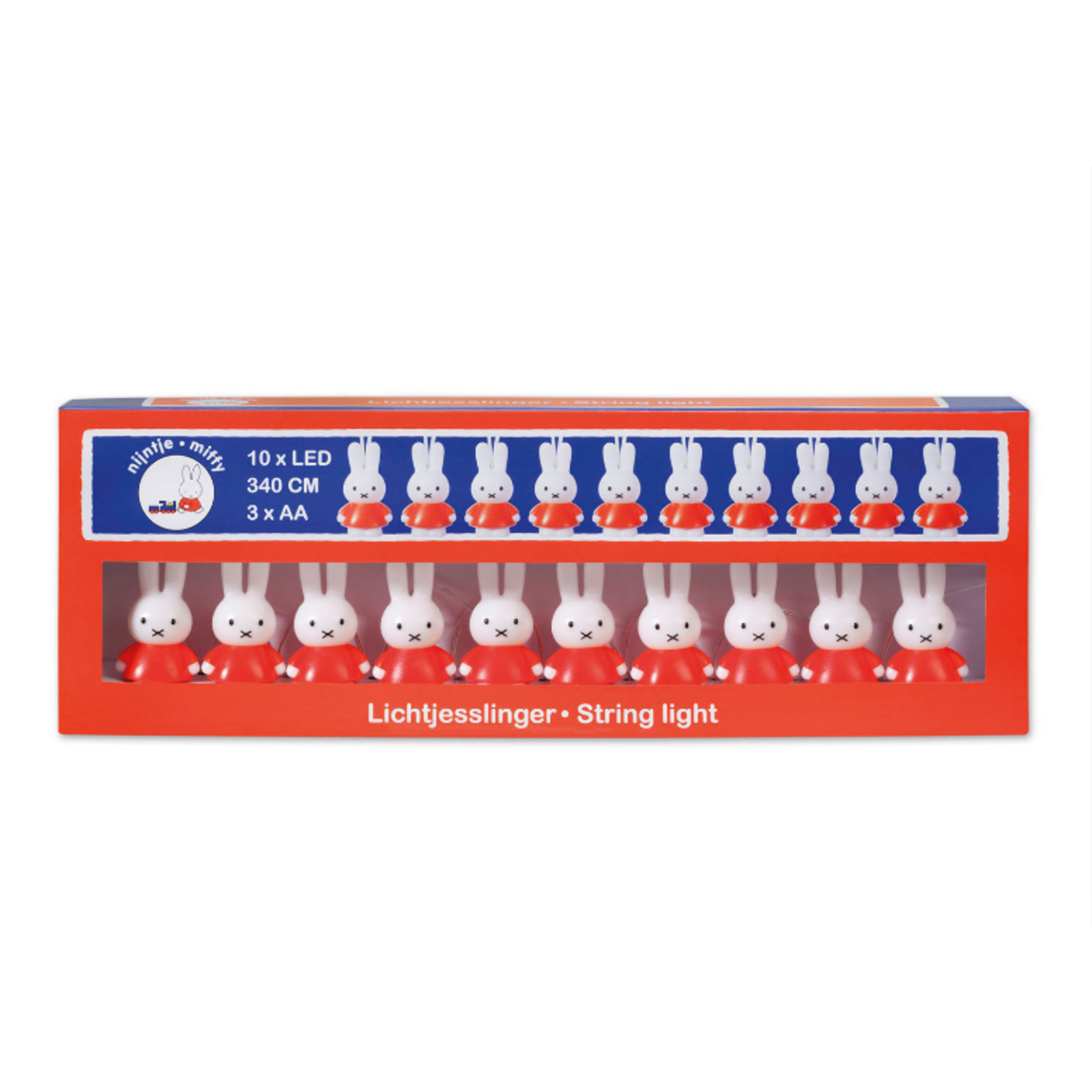 Miffy string lights - red
