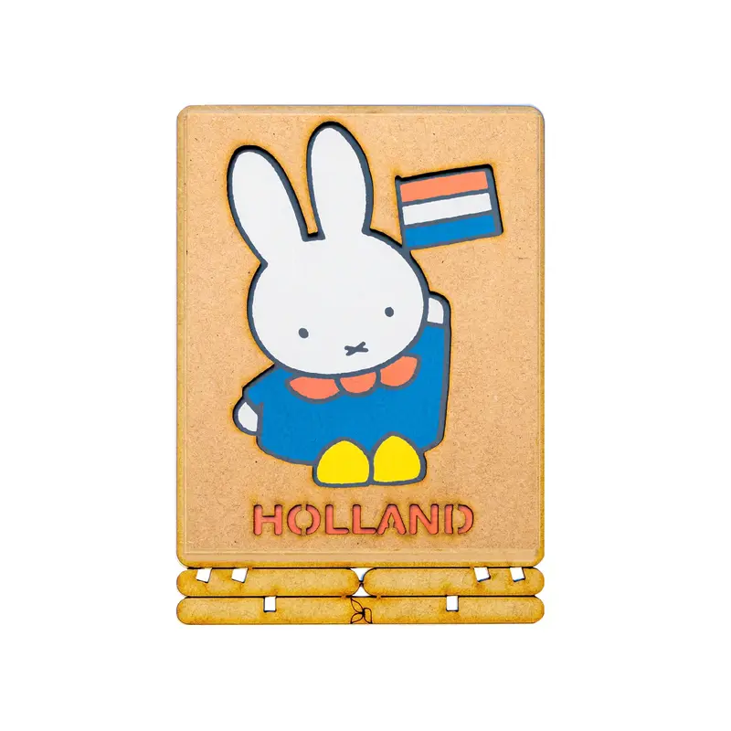 Miffy und der niederländischen Flagge pop-up art