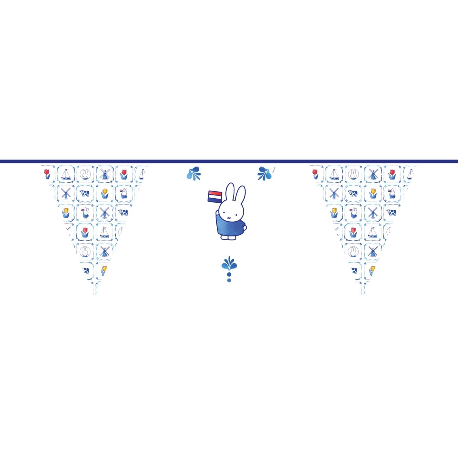 Vlaggenlijn Nijntje Delfts blauw (FSC, 10m)