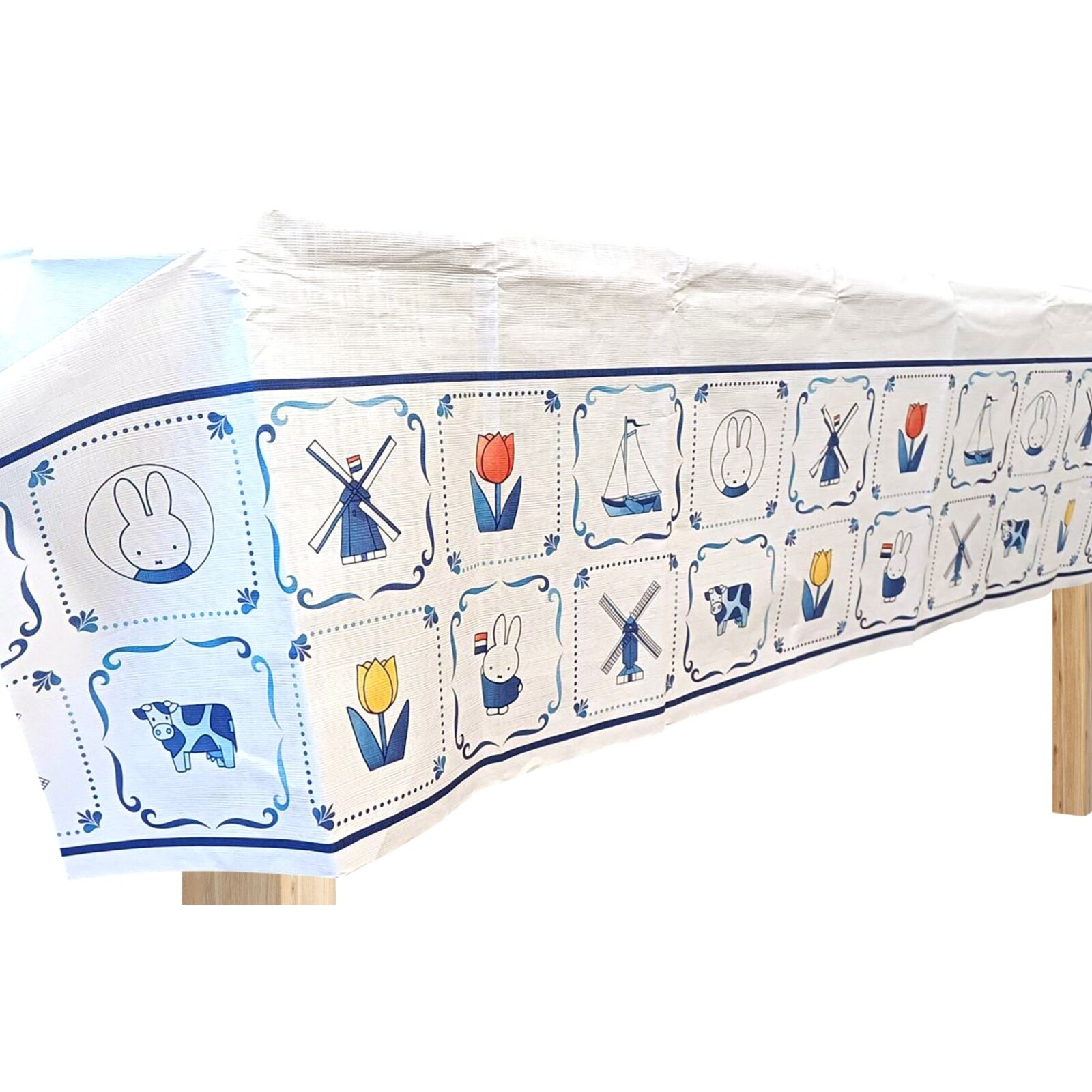 Miffy Delft Blue Tablecloth (FSC, 120x180cm)