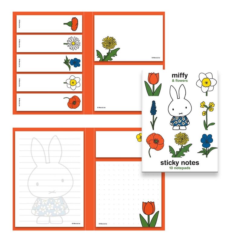 Sticky notes booklet nijntje en bloemen