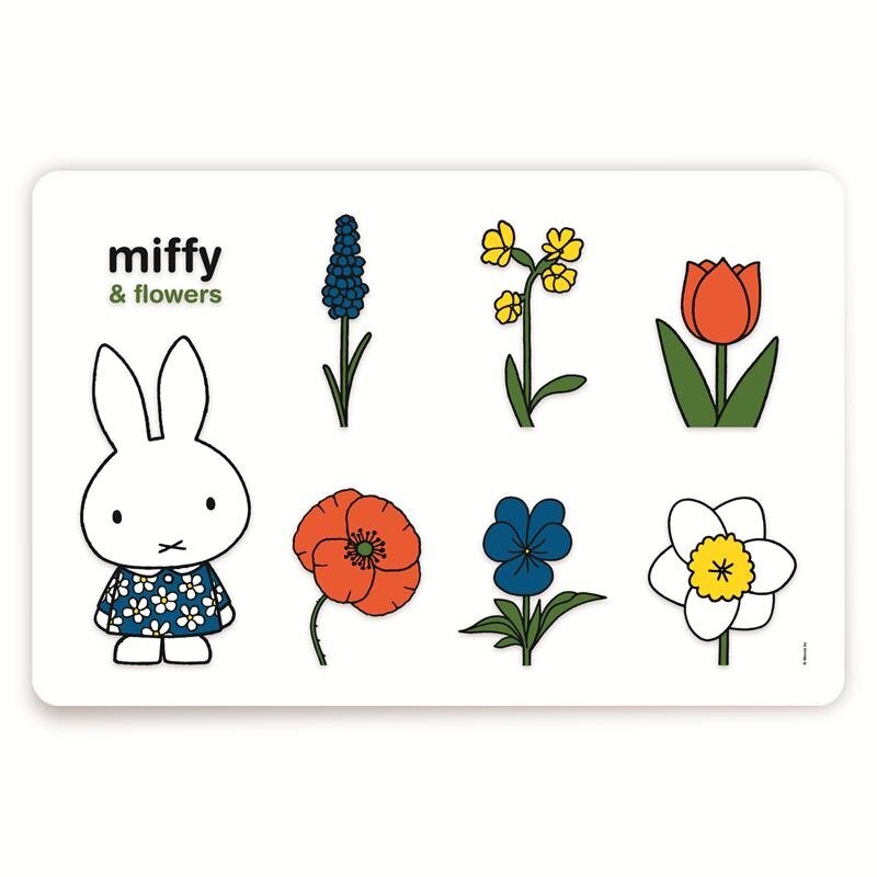 Placemat nijntje en bloemen