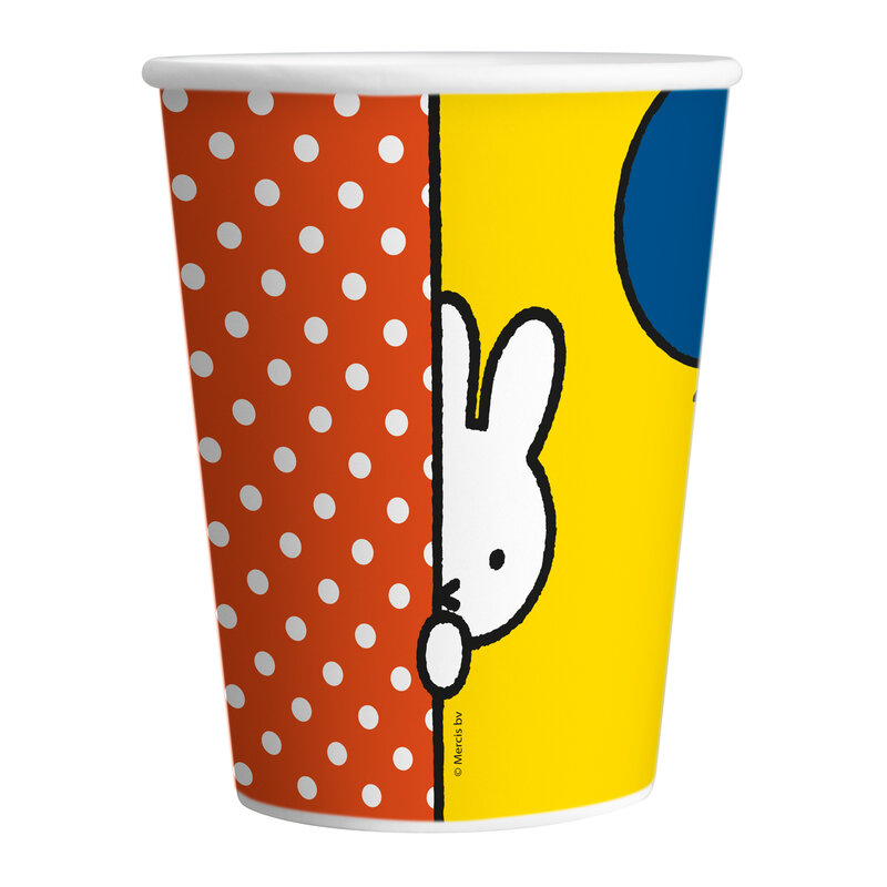 Miffy Becher 8 Stück - bunt