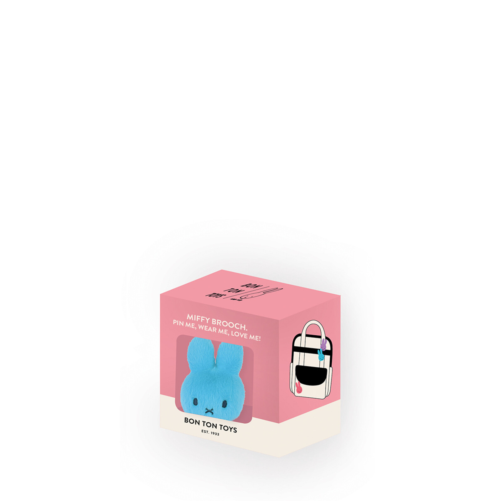Miffy ECO Fuzzy Broochin giftbox - 8 cm - teal