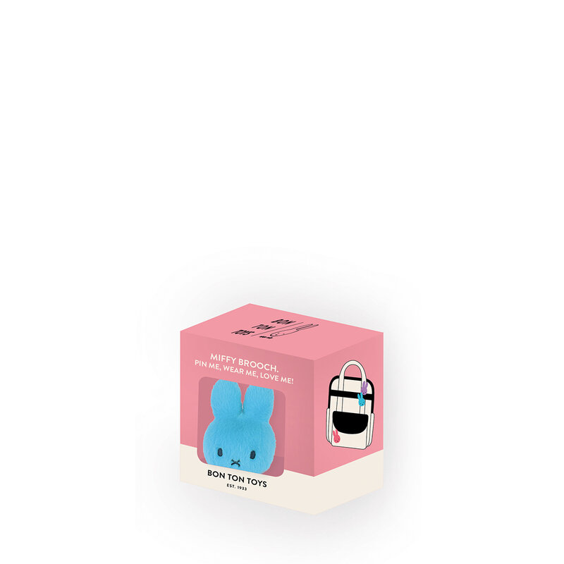 Miffy ECO Fuzzy-Brosche in Geschenkbox – 8 cm – Petrol