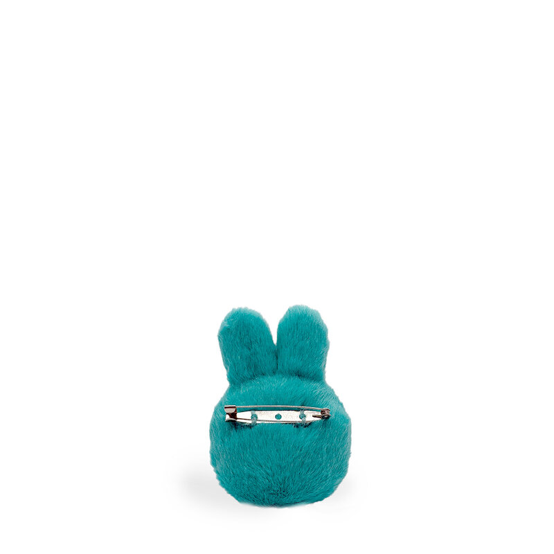 Miffy ECO Fuzzy-Brosche in Geschenkbox – 8 cm – Petrol