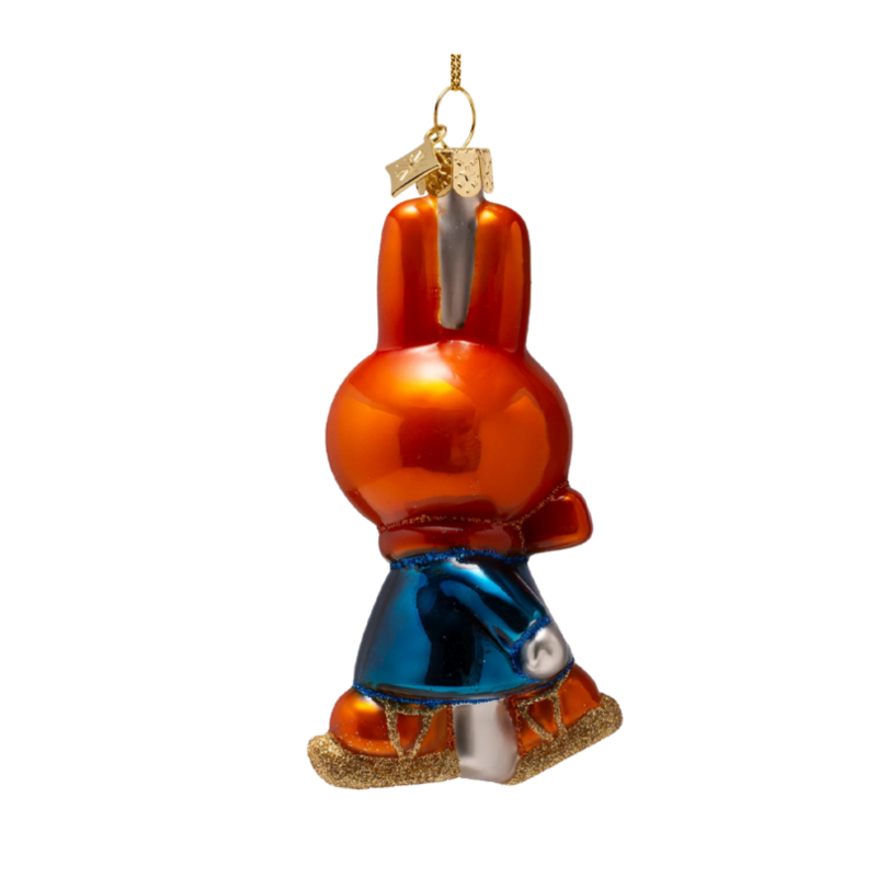 Ornament glass Nijntje/Miffy on ice skates H11cm w/box