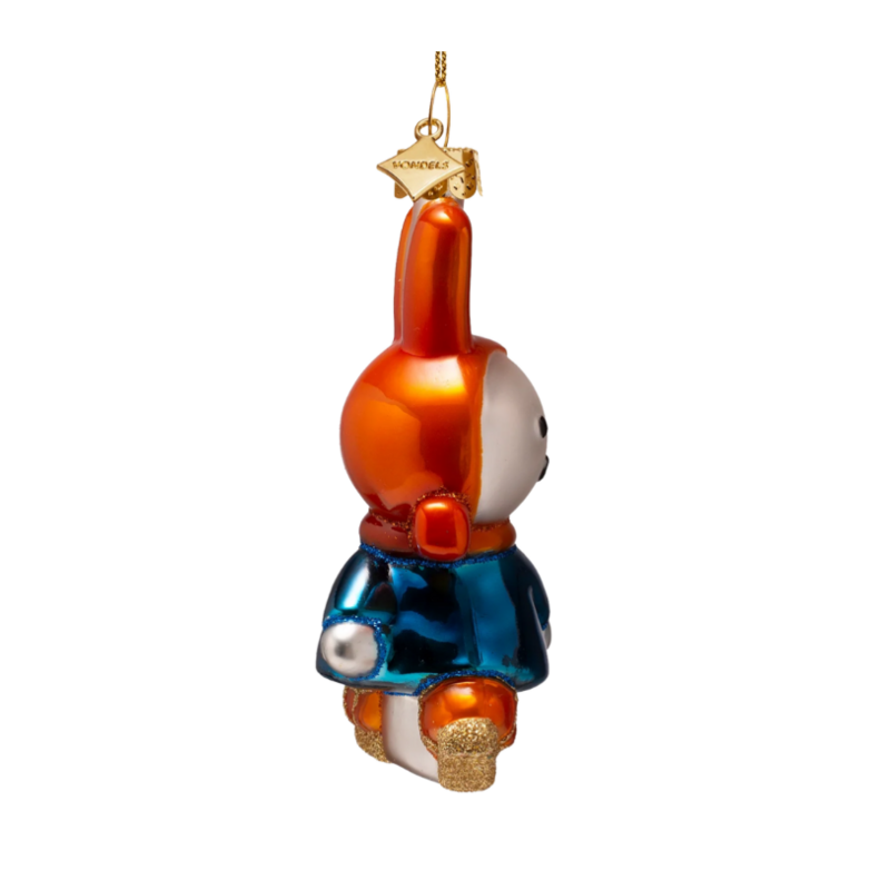 Ornament glass Nijntje/Miffy on ice skates H11cm w/box