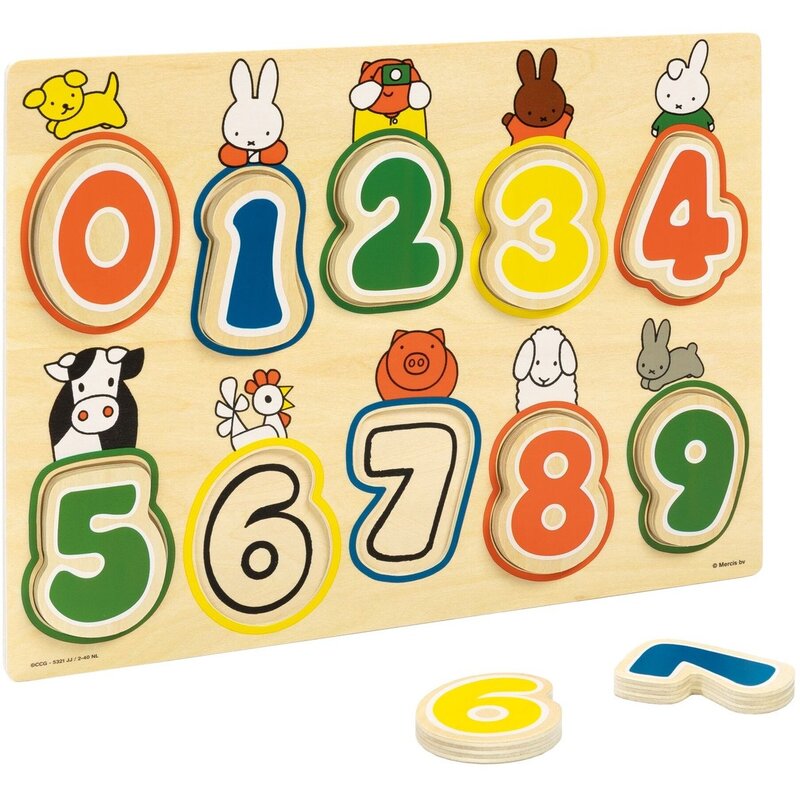 Miffy-Rätsel mit Zahlen