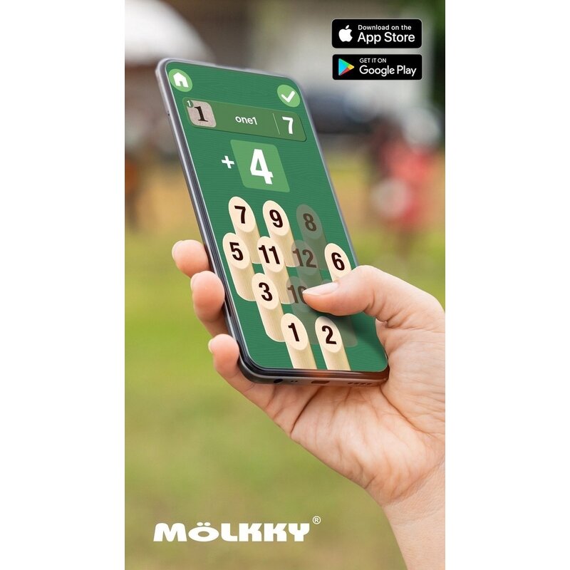 Mölkky in luxe houten krat - nijntje