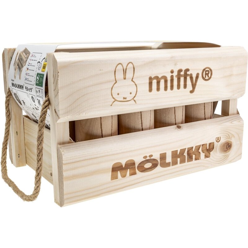 Mölkky in luxury wooden crate - Miffy