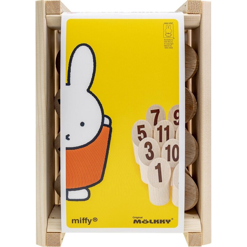 Mölkky in luxuriöser Holzkiste - Miffy