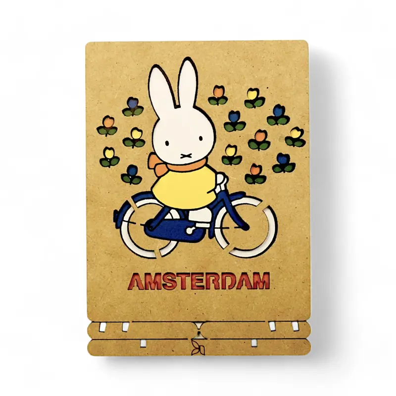 Miffy on the bicycle Amsterdam pop-up art